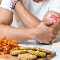 Parche de beicon para sobrellevar los antojos de carne