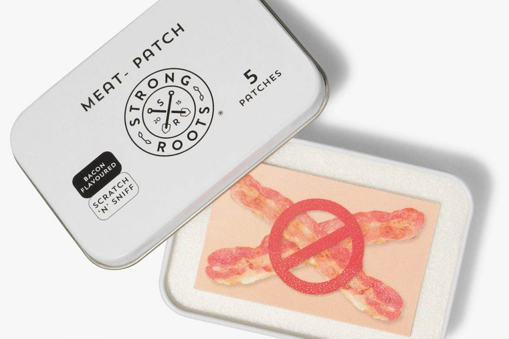 Parche de beicon para sobrellevar los antojos de carne